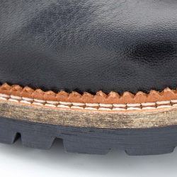 WERNER 1911 Herren Stiefel Hirsch in Schwarz mit Steppnaht an der Sohle