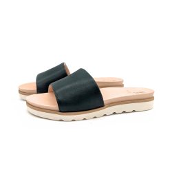 Werner 1911 Bio-Pantolette Windröschen in Bottlegreen