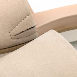 Werner 1911 Bio-Pantolette Windröschen in beige mit Elastikschlitz