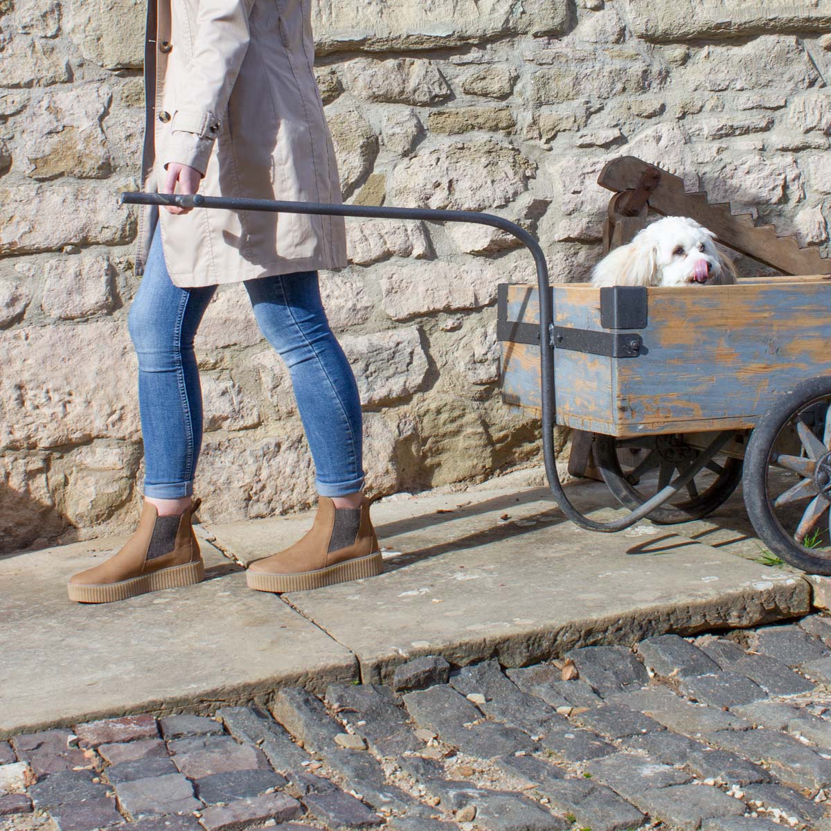 Bio-Chelsea Boot - Fennek - beige – Bild 3