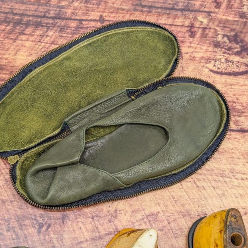 Bio-Hausschuh Lederslipper - Koala - palmgreen – Bild 2