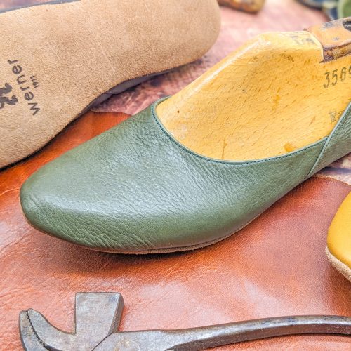 Bio-Hausschuh Lederslipper - Koala - palmgreen – Bild 3