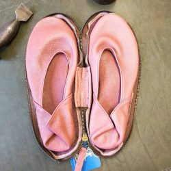 Werner1911 Hausschuh Bio-Ballerina in altrosa unisex