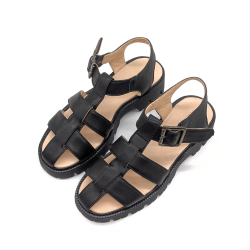 Werner 1911 B-Ware Bio-Römersandale in Schwarz