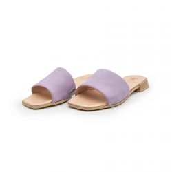 Pantolette mit leichtem Absatz -  Schlafmohn - flieder