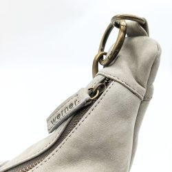 Werner 1911 Croissant Bag Fleckenstein grau mit Reißverschluss