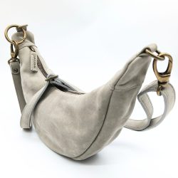 Werner 1911 Croissant Bag Fleckenstein grau mit abnehmbarem Schulterriemen