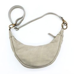 Werner 1911 Croissant Bag Fleckenstein grau Nubukleder