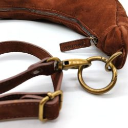 Werner 1911 Croissanr Bag Fleckenstein cognac mit Reißverschluss