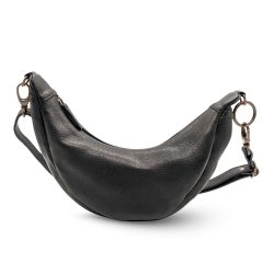 Werner 1911 Croissant Bag Fleckenstein Schwarz Nappaleder