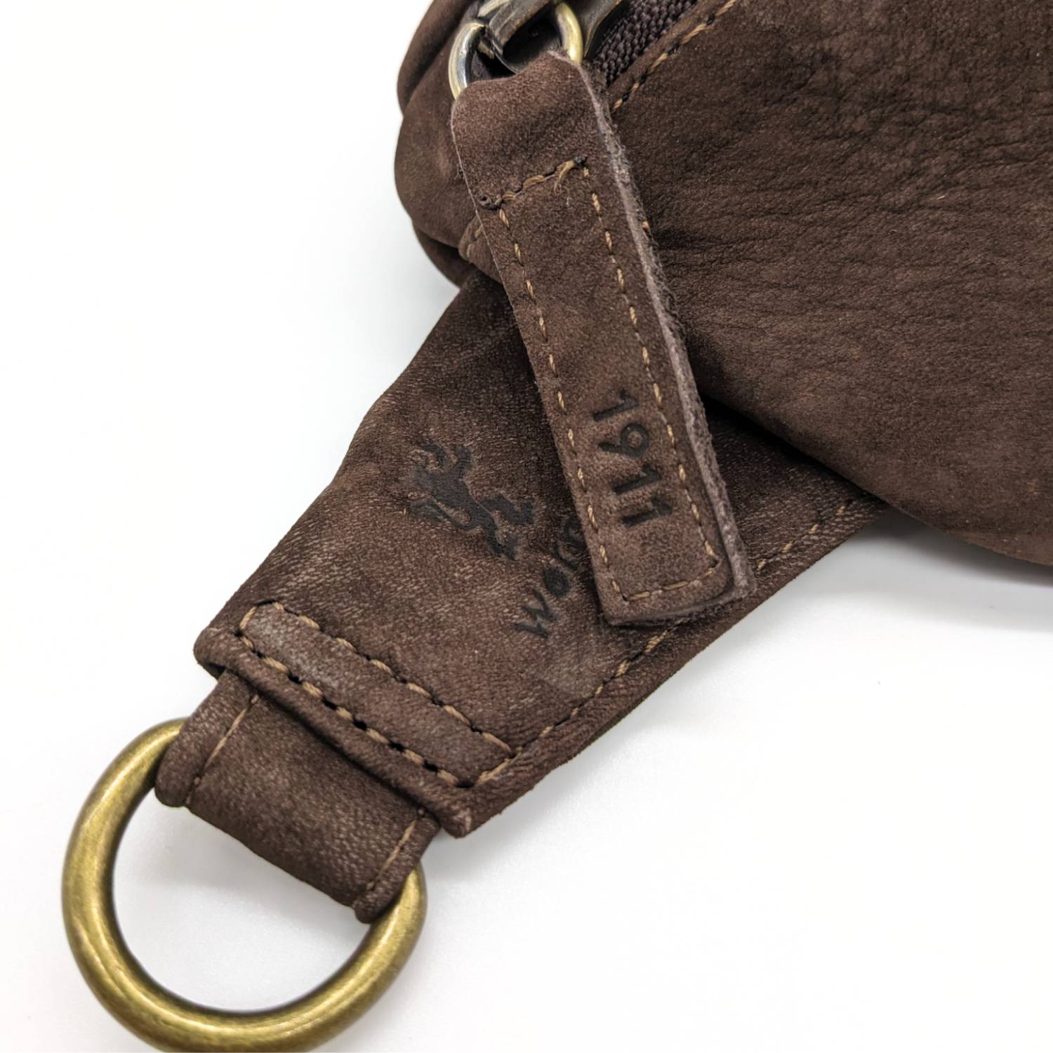 Werner 1911 Hip Bag Kronborg in braun mit Branding