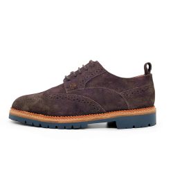 Werner 1911 Derby Brogue Angus in Mokka Velour einzeln