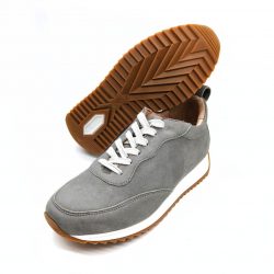 Werner 1911 Bio-Sneaker Wachtel in Grau Laufsohle