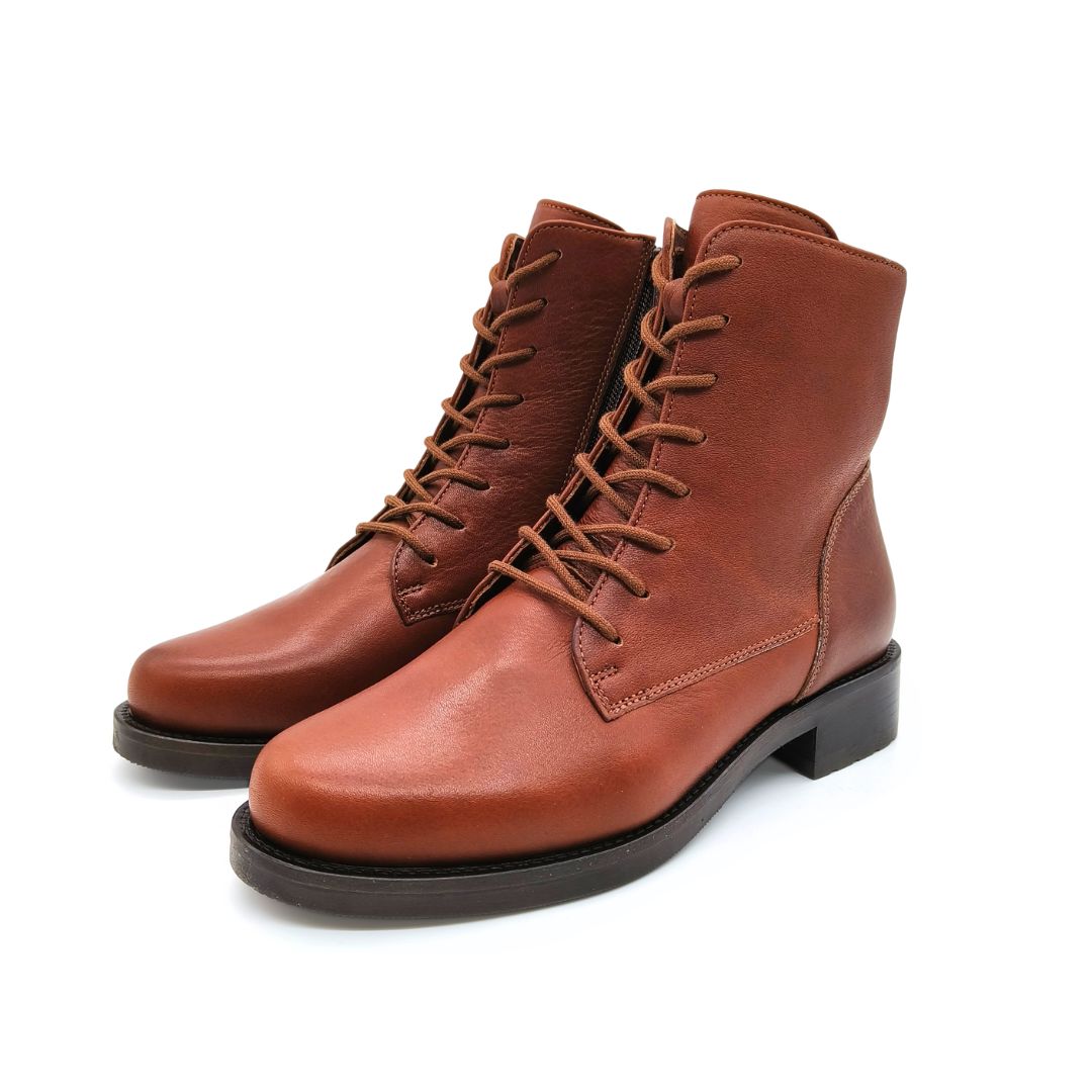 Werner 1911 Bio Schnürstiefel Otter in Kastanienbraun