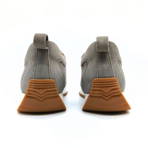 Werner 1911 Bio-Sneaker Wachtel in Grau Ferse