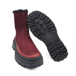 Werner 1911 Bio-Stiefel Königspinguin in bordeaux Laufsohle