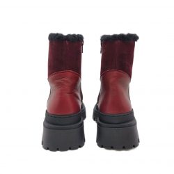 Werner 1911 Bio-Stiefel Königspinguin in bordeaux Ferse