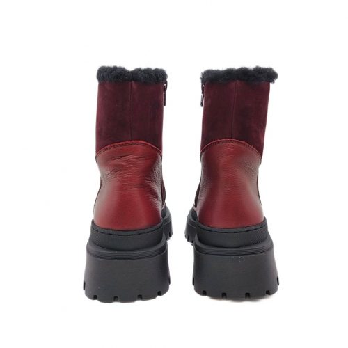 Werner 1911 Bio-Stiefel Königspinguin in bordeaux Ferse