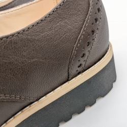 Werner 1911 Bio-Halbschuh Dohle in mokka mit leichtem Absatz