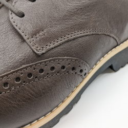 Werner 1911 Bio-Halbschuh Dohle in mokka mit Verzierungen