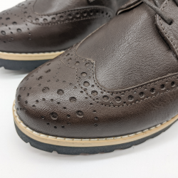 Werner 1911 Bio-Halbschuh Dohle in mokka mit runder Spitze