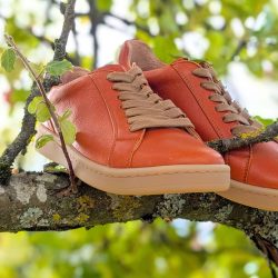 Werner 1911 Bio-Sneaker Eistaucher orange mit Naturkautschuksohle