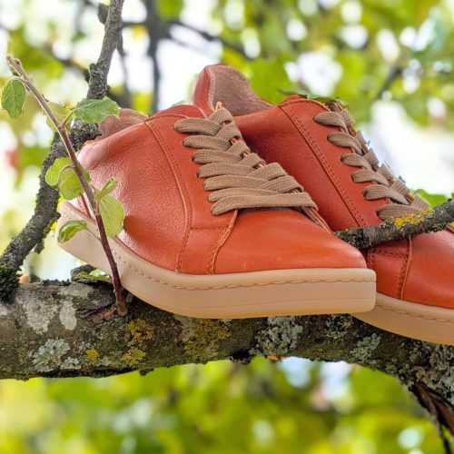 Werner 1911 Bio-Sneaker Eistaucher orange mit Naturkautschuksohle