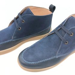 Werner 1911 Herren Boot Eringer denimblau mit Schnürung