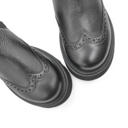 Werner 1911 Bio Chelsea Boot Feldhamster in Schwarz Chunky