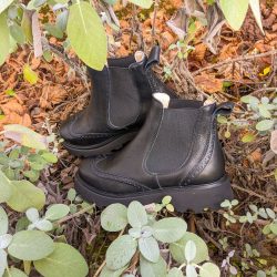 Werner 1911 Bio Chelsea Boot Feldhamster in Schwarz im grünen