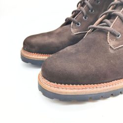 Werner1911 Bio-Herrenstiefel Hirsch mokka mit Nappaleder mit Ziernaht
