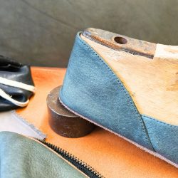 Werner1911 Hausschuh Bio-Ballerina Koala in grau komplett aus Naturleder