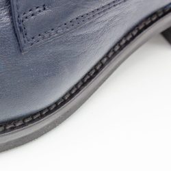 Werner 1911 Bio-Schnürstiefel Otter in Denimblau mit leichter Sohle