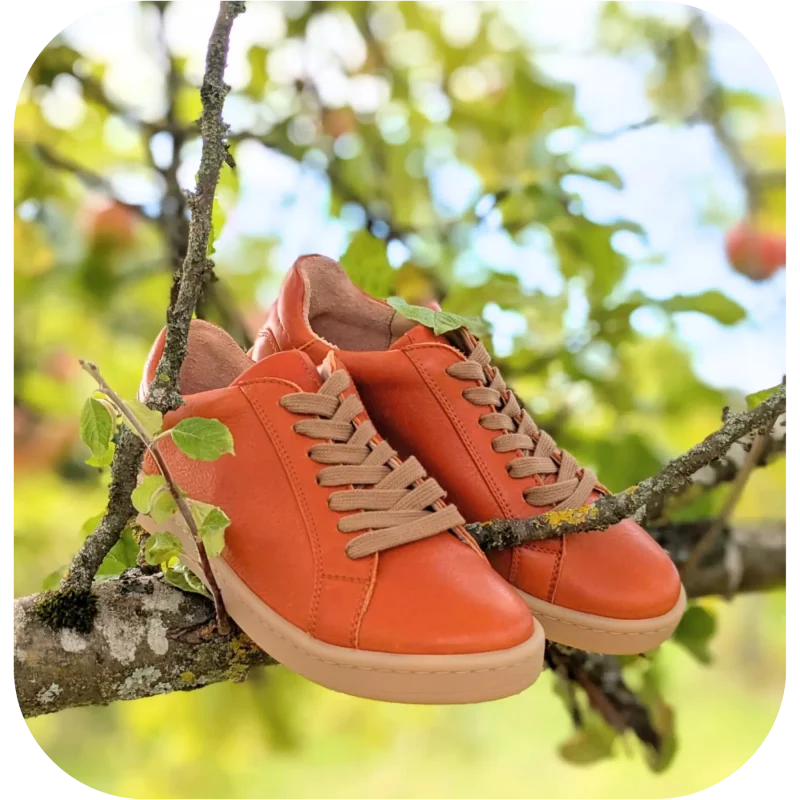 Werner1911 Bio Sneaker Eistaucher im herbstlichem Orange