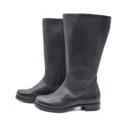 Werner1911 Bio-Stiefel mit hohem Schaft Komori Schwarz mit Reißverschluss