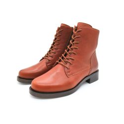 Werner1911 Bio Schnürstiefel Otter in Kastanienbraun