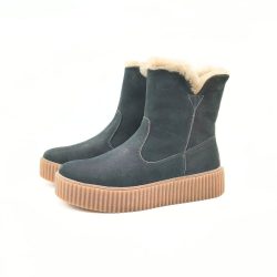 Werner1911 Winterboot mit Lammfellfutter Polarfuchs Dunkelgrün