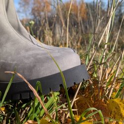 Werner 1911 Bio Chelsea Boot mit hohem Schaft Igel in hellgrau mit runder Spitze