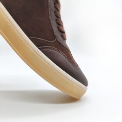 Werner1911 Bio-Sneaker Eichelhäher in braun mit runder Spitze