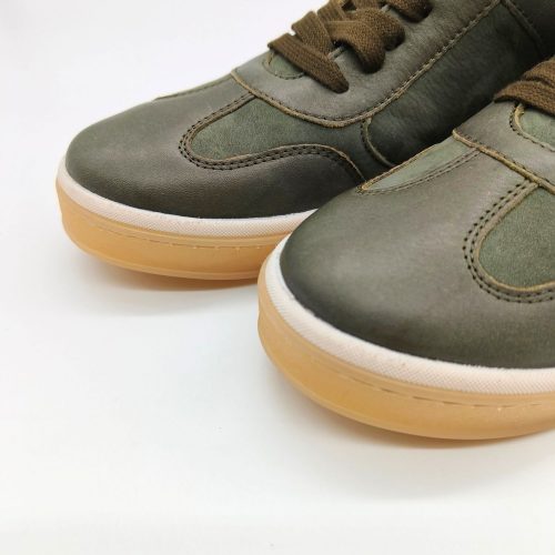 Werner1911 Bio-Sneaker Eichelhäher in grün Nappa-Nubukleder Mix