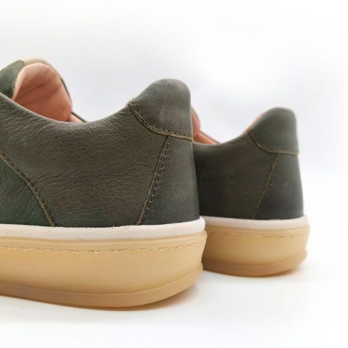 Werner1911 Bio-Sneaker Eichelhäher in grün Ferse