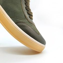 Werner1911 Bio-Sneaker Eichelhäher in grün mit runder Spitze