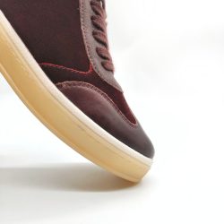 Werner1911 Bio-Sneaker Eichelhäher in bordeaux mit runder Spitze