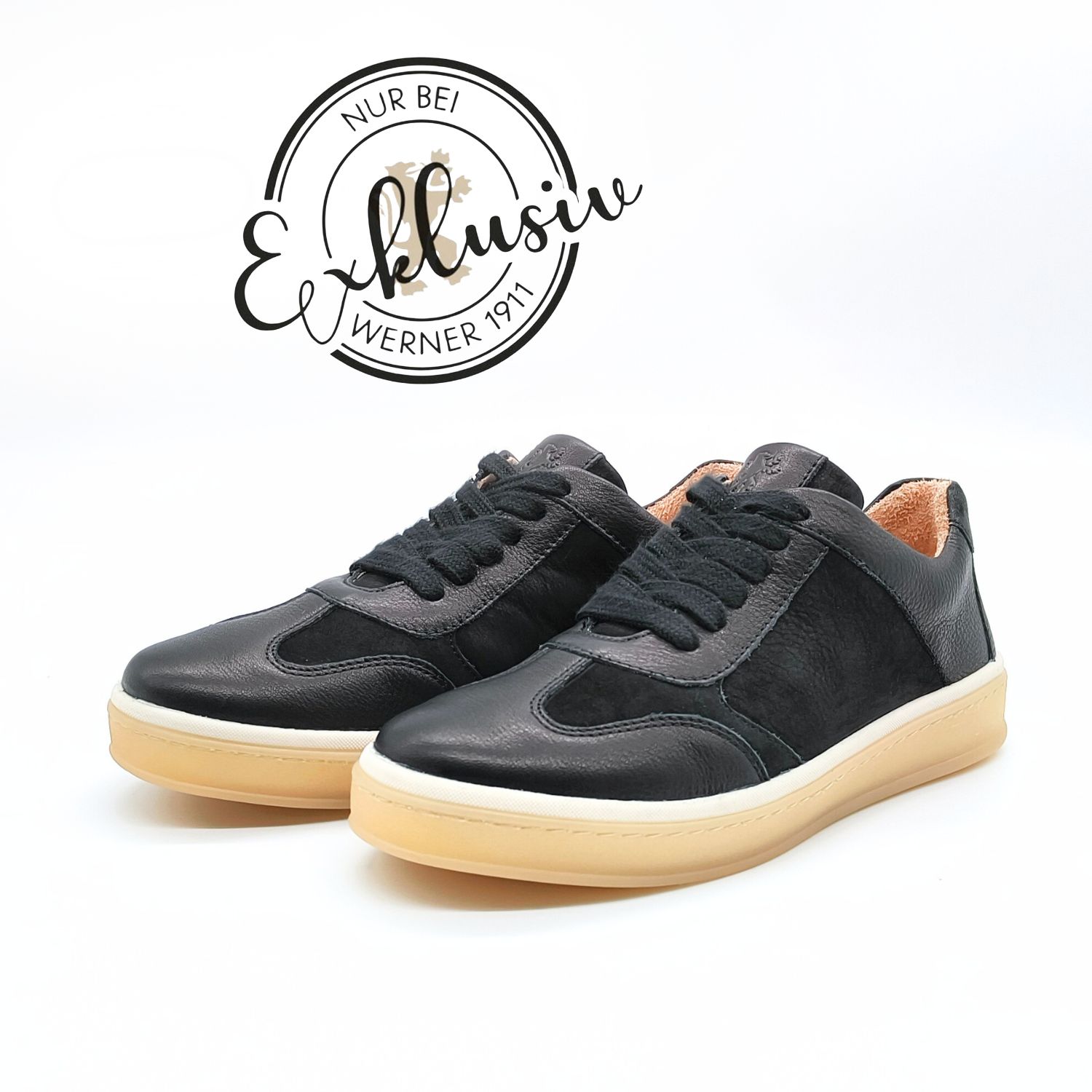 Werner1911 Bio-Sneaker Eichelhäher in schwarz