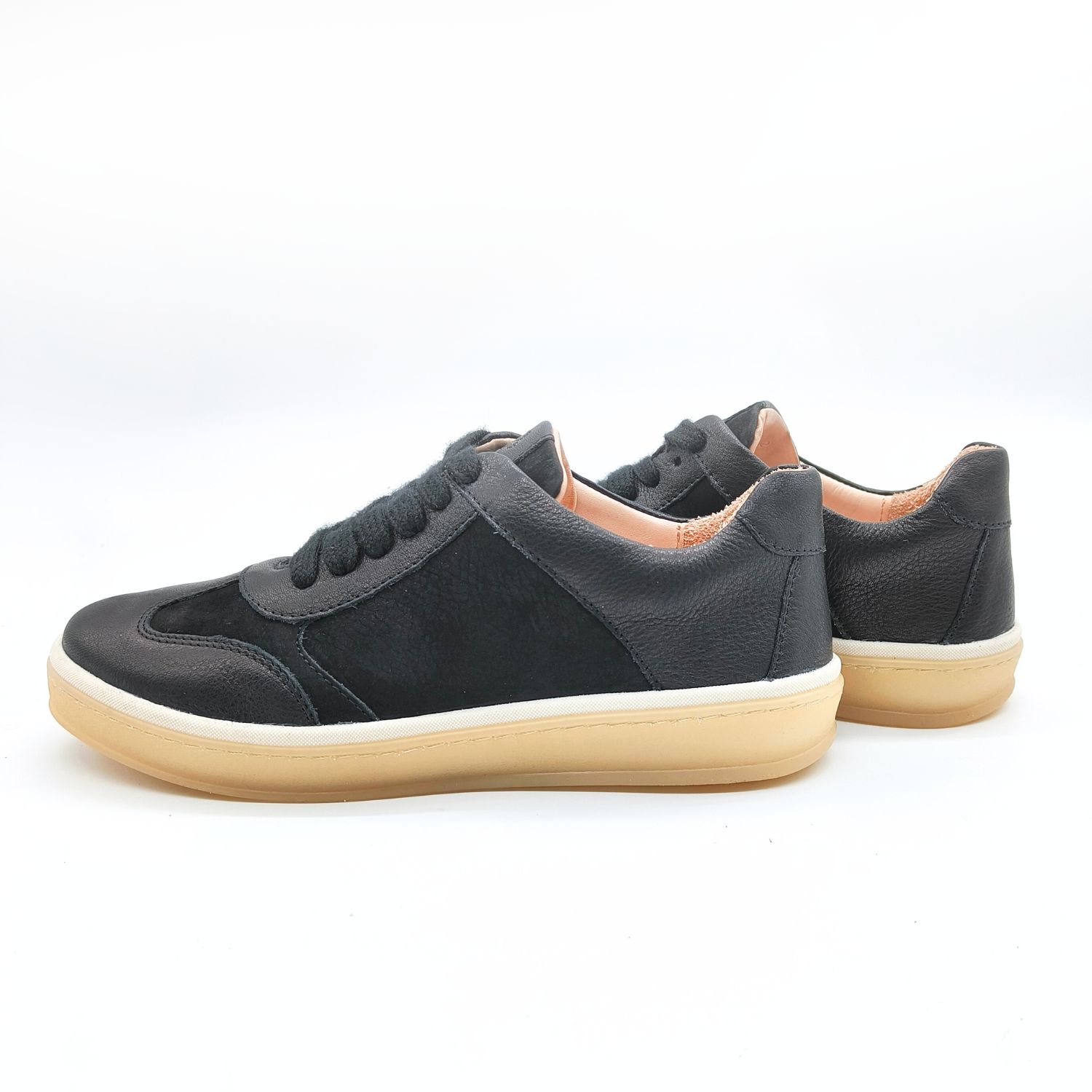 Werner1911 Bio-Sneaker Eichelhäher in schwarz Nappa-Nubuk-Mix