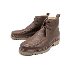 Werner 1911 Herren Bio-Low Boot Elch in Cognac mit Wulstnaht