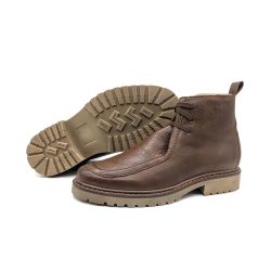 Werner 1911 Herren Bio-Low Boot Elch in Cognac mit Profilsohle