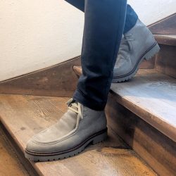Werner 1911 Herren Bio-Low Boot Elch in Grau in Bewegung