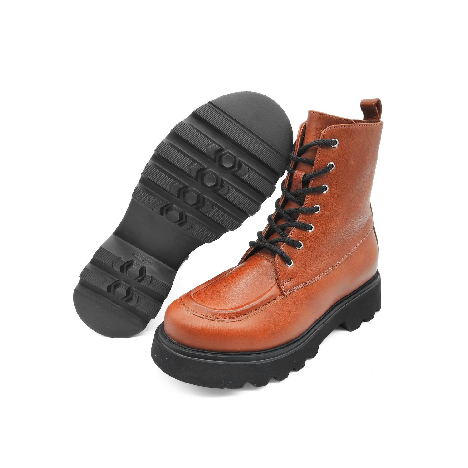 Werner 1911 Bio-Stiefel Gepard Kastanienbraun mit Profilsohle extra leicht