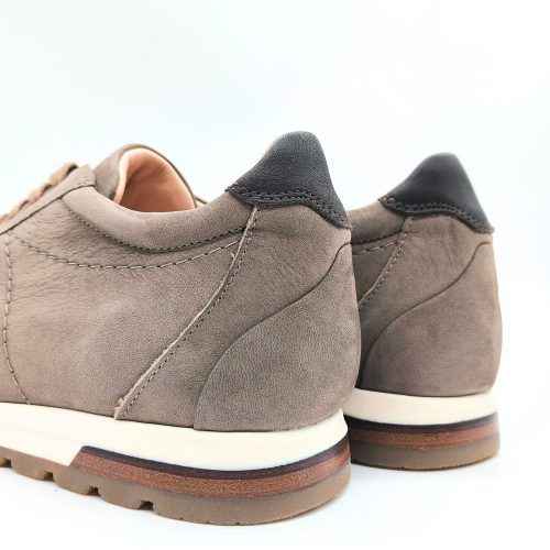 Werner1911 Bio Sneaker Karakara in Taupe mit farblichen Details